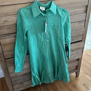 Tuckernuck Teal Kids Button Down Shirt